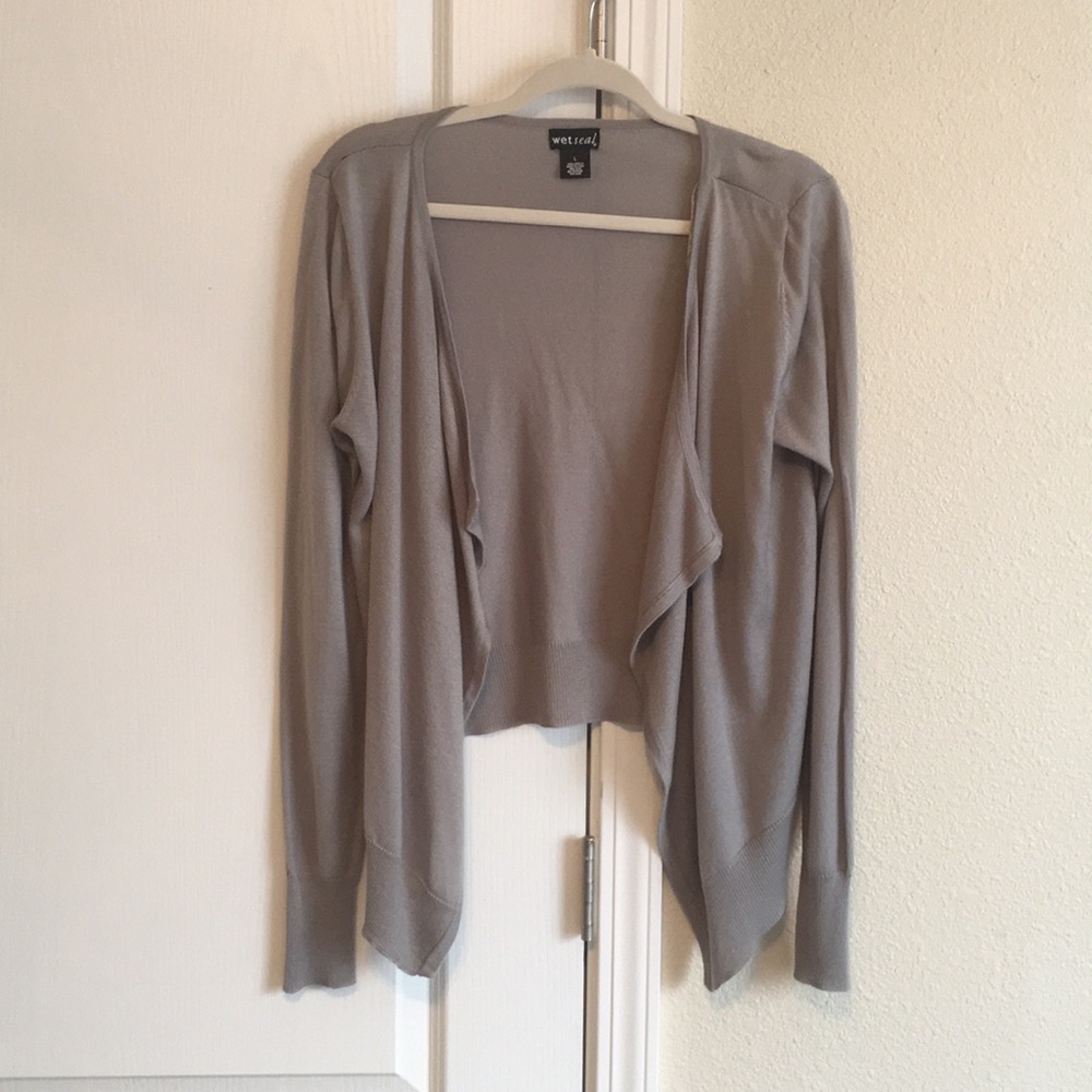 Grey  cardigan